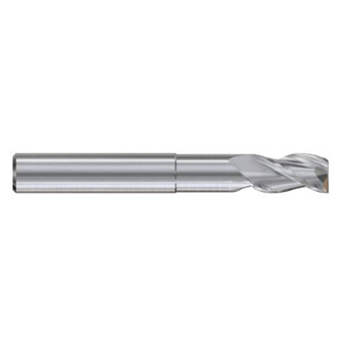 YG1 JAG96904 | 1/2" Diameter x 1/2" Shank x 5/8" LOC x 5" OAL Alu-Power Neck H-37 3 Flute Coated High Performance Carbide Square End Mill