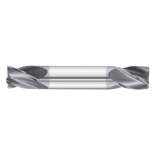 Fullerton Tool 36007 | 1/8" Diameter x 1/8" Shank x 1/4" LOC x 1-1/2" OAL 4 Flute TiAlN Solid Carbide Square End Mill