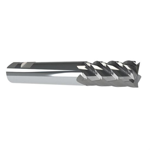 Micro 100 ARMM-060-5X | 6mm Diameter x 6mm Shank x 20mm LOC x 57mm OAL 45 Degree Helix Solid Carbide AlTiN Coating Roughing & Finishing End Mill