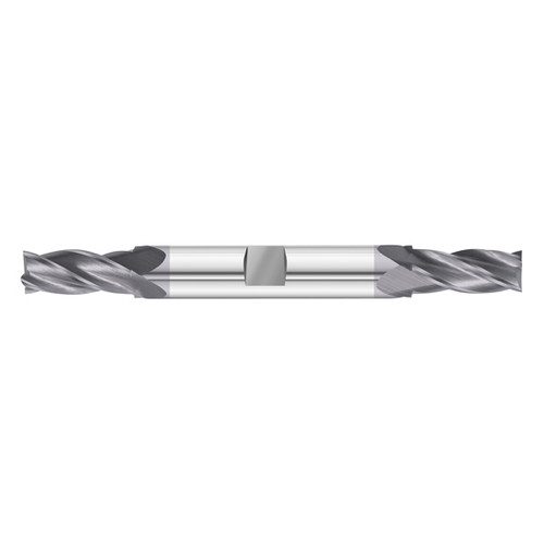 Fullerton Tool 37001 | 1/8" Diameter x 3/8" Shank x 3/8" LOC x 3-1/2" OAL 4 Flute TiAlN Solid Carbide Square End Mill