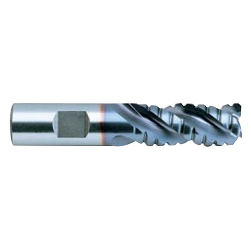 YG1 67544PC | 1-1/4" Diameter x 1-1/4" Shank x 6" LOC x 8-1/2" OAL x 42 Degree Helix Angle 3 Flute TiCN Coated T15 EK192 Square Roughing End Mill