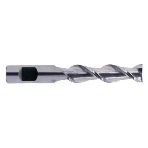 YG1 21556TF | 3/32" Diameter x 1/8" Shank x 1/4" LOC x 1-1/2" OAL x 42 Degree Helix Angle 2 Flute TiAlN Coated Carbide E5254 Square End Mill