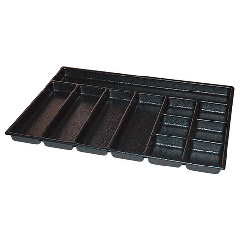 Kennedy 81928 | 2" High 11-Compartment Black Drawer Organizer (for 25"-wide Kennedy Drawers)