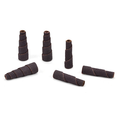 Superior Abrasives 30091 | SHUR-KUT 1/2" x 2" x 1/8" 120 Grit Aluminum Oxide Full Taper Cartridge Roll