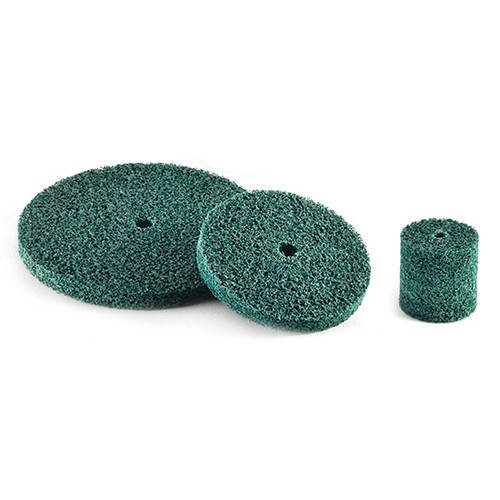 Superior Abrasives 45106 | SHUR-BRITE 3" x 1/2" x 1/4" Very Fine (Density 2) Final Polishing Unitized Wheel