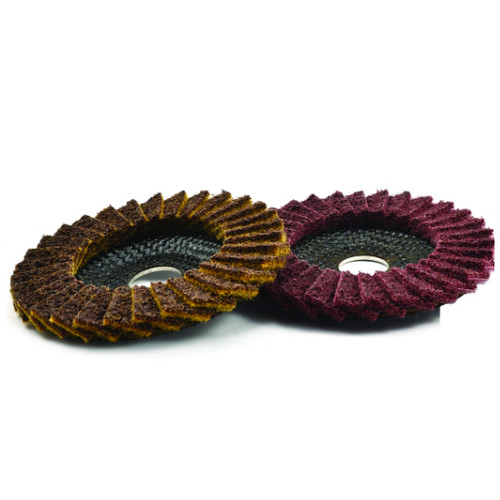 Superior Abrasives 46641 | SHUR-BRITE 4-1/2" x 5/8"-11 Medium Type 27 Grind Duty Surface Conditioning Flap Disc