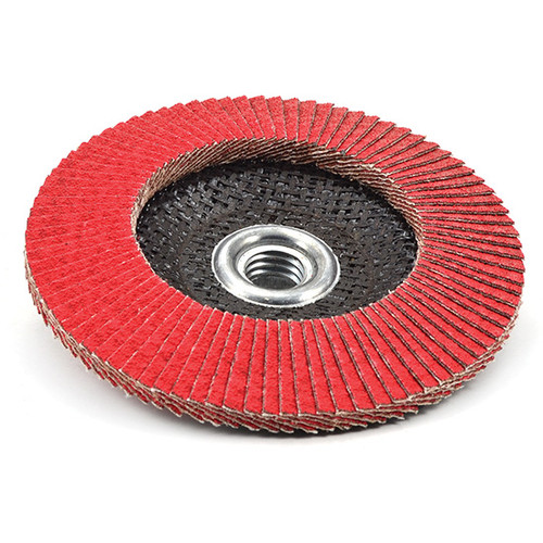 Superior Abrasives 48316 | SHUR-KUT 4-1/2" x 7/8" 40 Grit Type 27 Ceramic Grinding Aid Flap Disc