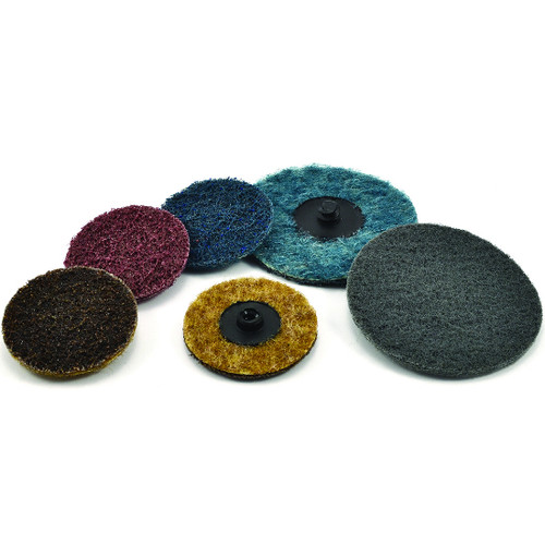 Superior Abrasives 10558 | SHUR-BRITE 3" Very Fine Type R Finish Duty Surface Conditioning Quick Change Disc