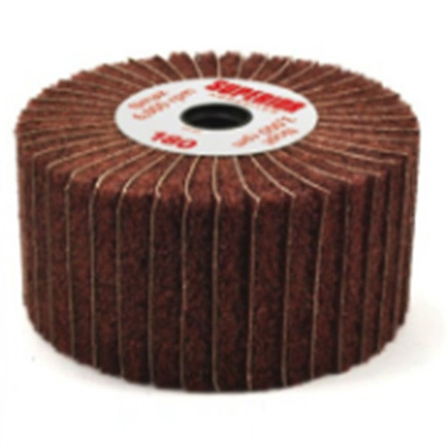 Superior Abrasives 54818 | SHUR-BRITE 4" x 2" x 5/8"-11 180 Grit Heavy Duty Satin Finishing Unmounted Wheel for Angle Grinder
