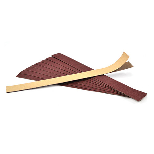 Superior Abrasives 12232 | SHUR-KUT 1" x 11" 240 Grit Aluminum Oxide Resin Cloth Stik-On Strip