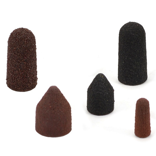 Superior Abrasives 53348 | SHUR-KUT 3/16" x 7/16" 150 Grit Shape C Aluminum Oxide Abrasive Cap