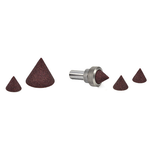 Superior Abrasives 12193 | SHUR-KUT 3/4" x 60-Degree 120 Grit Aluminum Oxide Center Lap Cone