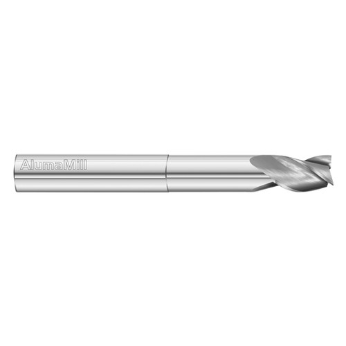 Fullerton Tool 92488 | 8mm Diameter x 8mm Shank x 20mm LOC x 100mm OAL 3 Flute Uncoated Solid Carbide Square End Mill
