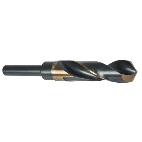 Precision Twist Drill 092354 | 27/32" Diameter 6" OAL 118 Degree Cobalt High Speed Steel ST/Bronze Reduced Shank Drill Bit
