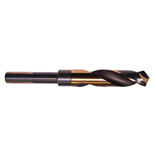 Precision Twist Drill 47233834 | 25/32" Diameter 6" OAL 118 Degree High Speed Steel ST/Bronze Reduced Shank Drill Bit