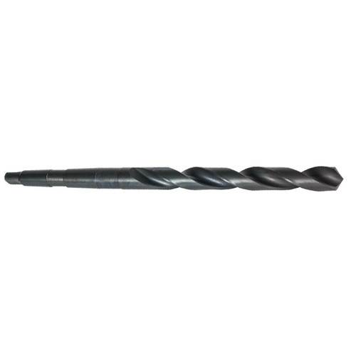 Precision Twist Drill 6001161 | 33/64" Diameter 8-1/2" OAL 118 Degree High Speed Steel Steam Oxide Taper Shank Drill Bit