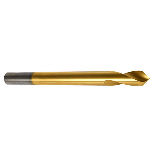 Precision Twist Drill 087970 | 1/2" Diameter 6" OAL 120 Degree High Speed Steel TiN Spotting Drill