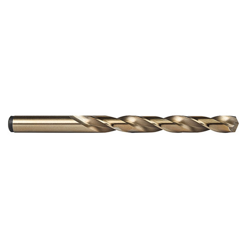 Precision Twist Drill 015306 | F Diameter 4-1/8" OAL 135 Degree Cobalt High Speed Steel Bronze Jobber Length Drill Bit