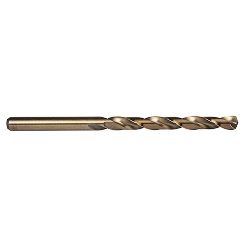 Precision Twist Drill 052326 | #26 Diameter 5-3/8" OAL 135 Degree Cobalt High Speed Steel Bronze Taper Length Drill Bit