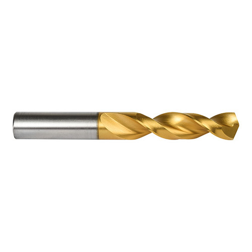 Precision Twist Drill 061440 | #40 Diameter 1-13/16" OAL 135 Degree High Speed Steel TiN Screw Machine Length Drill Bit