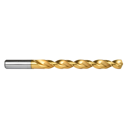 Precision Twist Drill 081715 | 15/64" Diameter 3-7/8" OAL 135 Degree High Speed Steel TiN Jobber Length Drill Bit