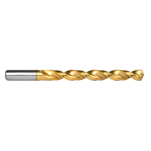 Precision Twist Drill 081717 | 17/64" Diameter 4-1/8" OAL 135 Degree High Speed Steel TiN Jobber Length Drill Bit