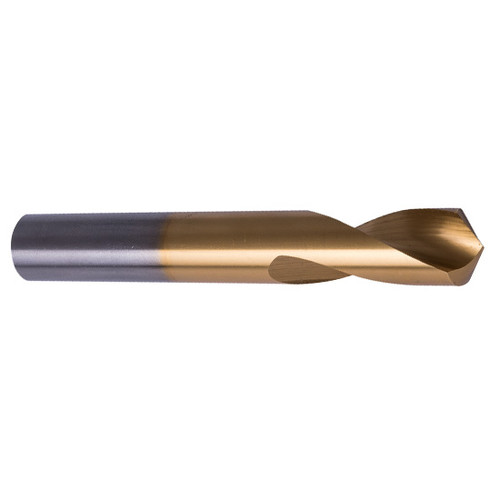 Precision Twist Drill 6000154 | 5/8" Diameter 4-3/8" OAL 90 Degree High Speed Steel TiN Spotting Drill