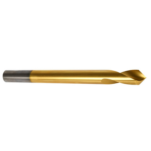 Precision Twist Drill 087922 | 3/4" Diameter 8" OAL 90 Degree High Speed Steel TiN Spotting Drill