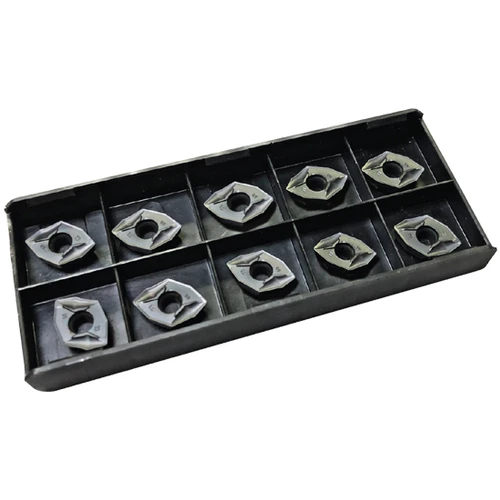 Allied Machine and Engineering 4T-05T203-P | 4TEX 0.728" Diameter x 0.109" Thickness x 0.012" Radius AM480 Coated Carbide 05 Series Indexable Drill Insert