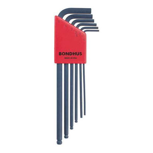 Bondhus 10946 | 6pc 1.5 - 5mm L-Key Ball End Hex Key Set