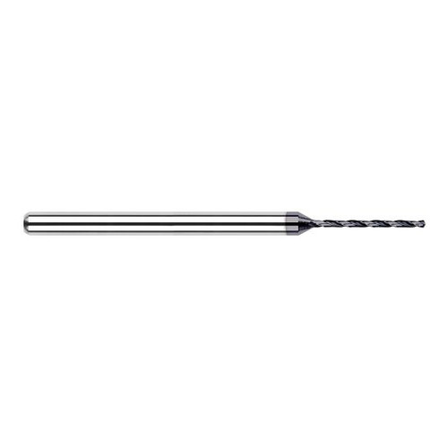 Harvey Tool 20407-C3 | 5/64" Diameter x 0.4130" Flute Length x 1/8" Straight Shank x 1-1/2" OAL 130 Degree Drill Point Angle AlTiN Coated Solid Carbide Micro Drill Bit