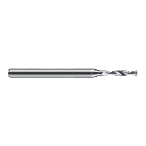 Harvey Tool FBD0370-C8 | 0.939mm Diameter x 3.000mm Shank x 50.000mm OAL 180 Degree Drill Point TiB2 Coated Solid Carbide Micro Drill Bit