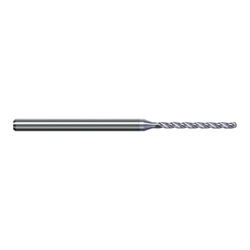 Harvey Tool DQW0292-C8 | 0.742mm Diameter x 3.000mm Shank x 50.000mm OAL 130 Degree Drill Point TiB2 Coated Solid Carbide Micro Drill Bit
