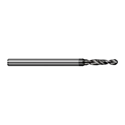 Harvey Tool DDA0312-C4 | 0.793mm Diameter x 3.000mm Shank x 50.000mm OAL 130 Degree Drill Point Amorphous Diamond Coated Solid Carbide Micro Drill Bit