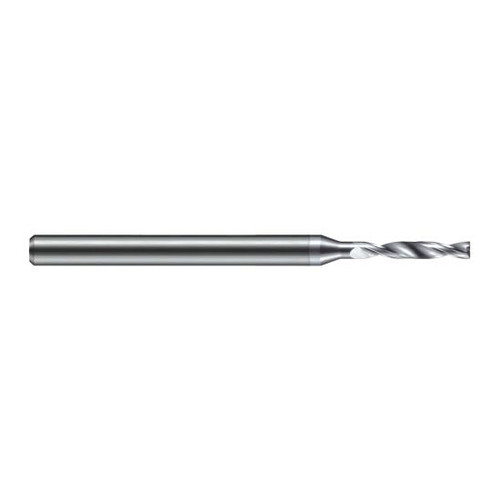 Harvey Tool FBD0937-C8 | 2.381mm Diameter x 4.000mm Shank x 63.000mm OAL 180 Degree Drill Point TiB2 Coated Solid Carbide Micro Drill Bit