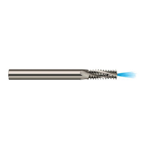 Harvey Tool 17334 | 10-24 Thread 0.1450" Cutting Diameter 3FL Uncoated Carbide Helical Flute Thread Mill