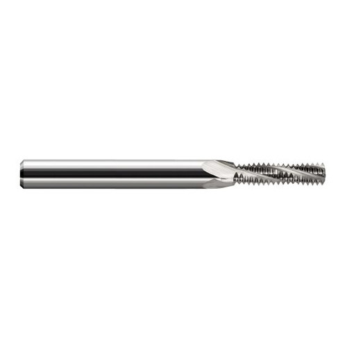 Harvey Tool 987122 | 6-32 Thread 0.1100" Cutting Diameter 3FL Uncoated Carbide Helical Flute Thread Mill