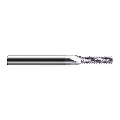 Harvey Tool 987110-C8 | 2-56 Thread 0.0690" Cutting Diameter 3FL TiB2 Coated Carbide Helical Flute Thread Mill