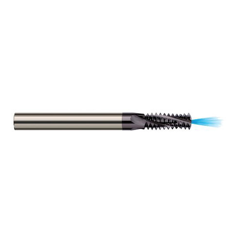 Harvey Tool 17334-C3 | 10-24 Thread 0.1450" Cutting Diameter 3FL AlTiN Coated Carbide Helical Flute Thread Mill