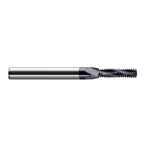 Harvey Tool 987116-C3 | 4-40 Thread 0.0890" Cutting Diameter 3FL AlTiN Coated Carbide Helical Flute Thread Mill