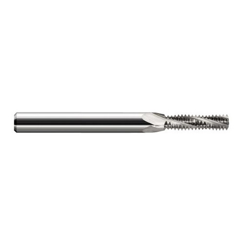 Harvey Tool 987128 | 8-32 Thread 0.1310" Cutting Diameter 3FL Uncoated Carbide Helical Flute Thread Mill