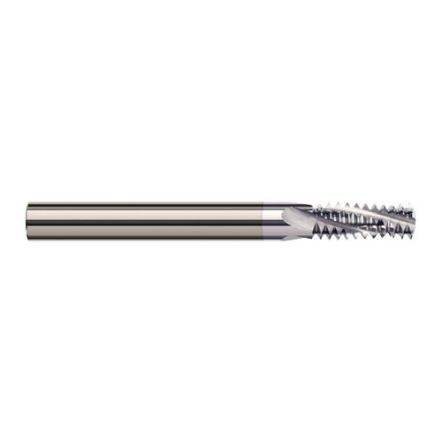 Harvey Tool 70056-C8 | 5/16-24 Thread 0.2350" Cutting Diameter 3FL TiB2 Coated Carbide Helical Flute Thread Mill