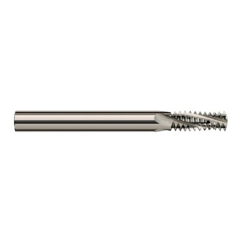 Harvey Tool 70092 | 9/16-12 Thread 0.3700" Cutting Diameter 4FL Uncoated Carbide Helical Flute Thread Mill