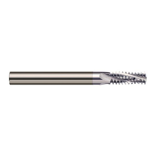 Harvey Tool 70076-C8 | 7/16-20 Thread 0.3350" Cutting Diameter 4FL TiB2 Coated Carbide Helical Flute Thread Mill