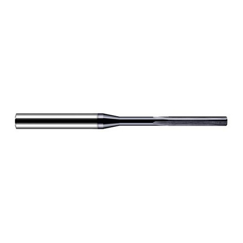 Harvey Tool RSB0087-C3 | 0.009" Diameter x 0.125" Shank x 0.062" Margin Length x 1.500" OAL x 90 Degree Included Angle 4 Flute AlTiN Coated Carbide Chucking Reamer