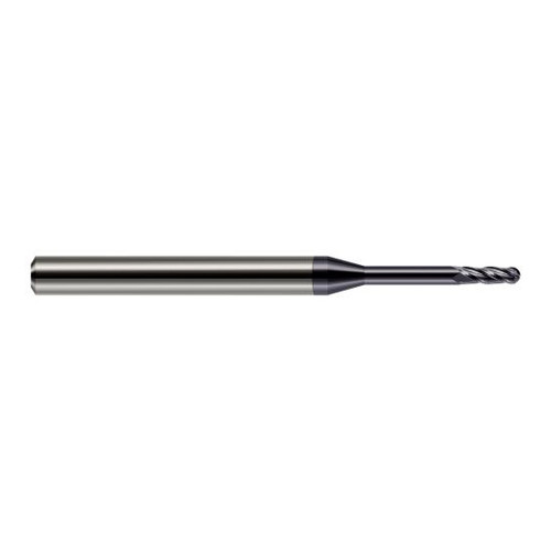 Harvey Tool 76815-C3 | 1/64" Diameter x 0.0450" LOC x 1/8" Shank x 1-1/2" OAL AlTiN Coated Carbide Miniature Ball Deburring End Mill Harvey Tool 76815-C3 | 1/64" Diameter x 0.0450" LOC x 1/8" Shank x 1-1/2" OAL AlTiN Coated Carbide Miniature Ball Deburring End Mill