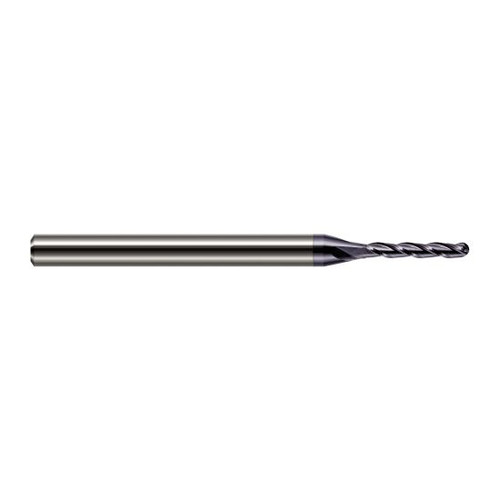 Harvey Tool 895808-C3 | 1/8" Diameter x 0.5000" LOC x 1/8" Shank x 2-1/2" OAL AlTiN Coated Carbide Miniature Ball Deburring End Mill