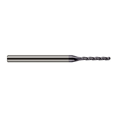 Harvey Tool 12899-C3 | 0.1000" Diameter x 0.7500" LOC x 1/8" Shank x 2-1/2" OAL AlTiN Coated Carbide Miniature Ball Deburring End Mill