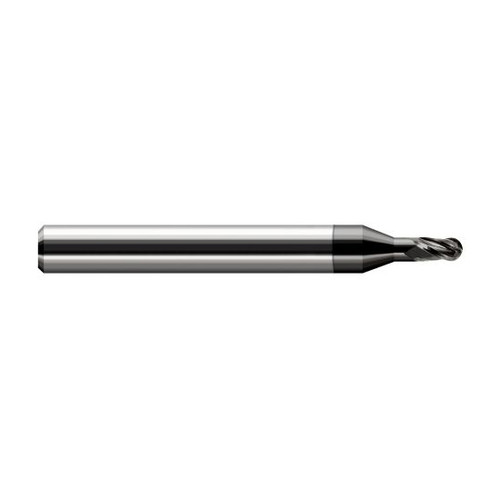 Harvey Tool 47931-C4 | 1/32" Diameter x 0.0460" LOC x 1/8" Shank x 2-1/2" OAL Amorphous Diamond Coated Carbide Miniature Ball Deburring End Mill Harvey Tool 47931-C4 | 1/32" Diameter x 0.0460" LOC x 1/8" Shank x 2-1/2" OAL Amorphous Diamond Coated Carbide Miniature Ball Deburring End Mill