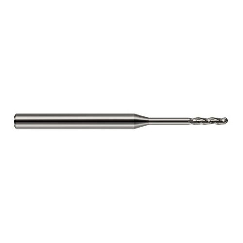 Harvey Tool 13840 | 0.0400" Diameter x 0.2000" LOC x 1/8" Shank x 2-1/2" OAL Uncoated Carbide Miniature Ball Deburring End Mill